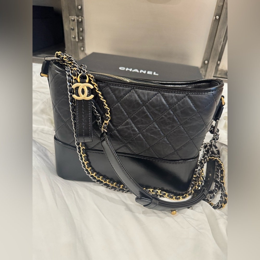 Chanel Black Gabrielle Hobo New Medium- Never Used